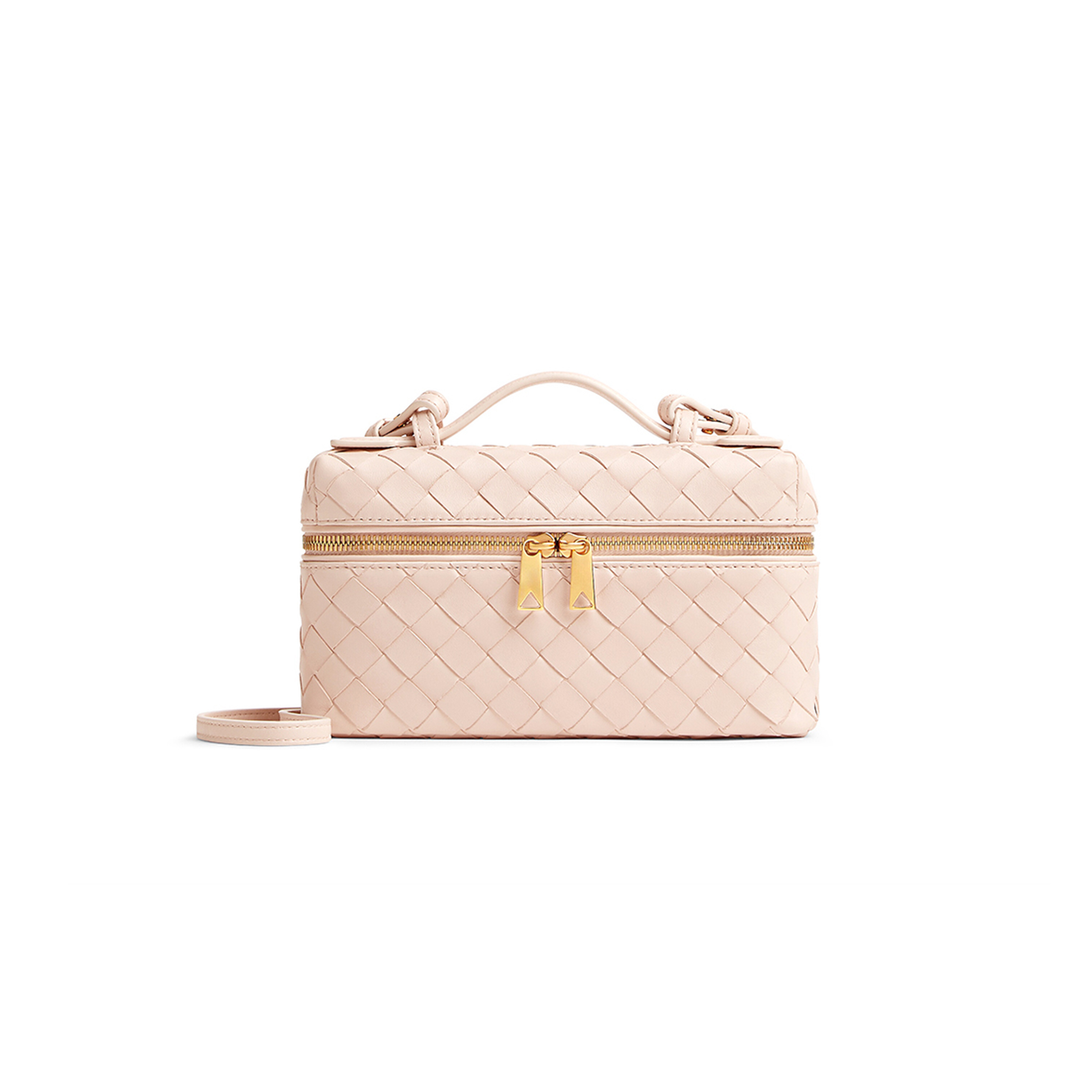 bo*te*ga Ve*ne*ta bang bang intrecciato leather vanity case 789109v3iv16805 (22*12.5*5cm)